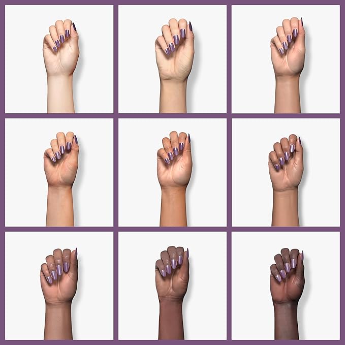 Imtiti Gel Nail Polish, Grape Purple Nude, 0.5 Fl Oz, DIY Nail Art Starter Kit for Women Girls