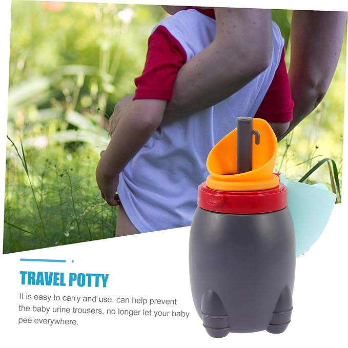 Toddmomy Compact Travel Potty Portable Urinal Emergency Toilet Pee Bottle Cup for Toddlers Potty Training Seat