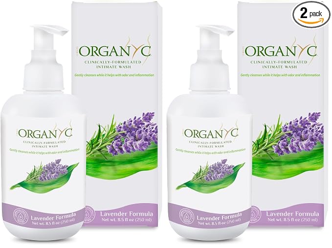 Organyc Feminine Hygiene and Intimate Wash with Lavender, 250 ML (Pack of 2)