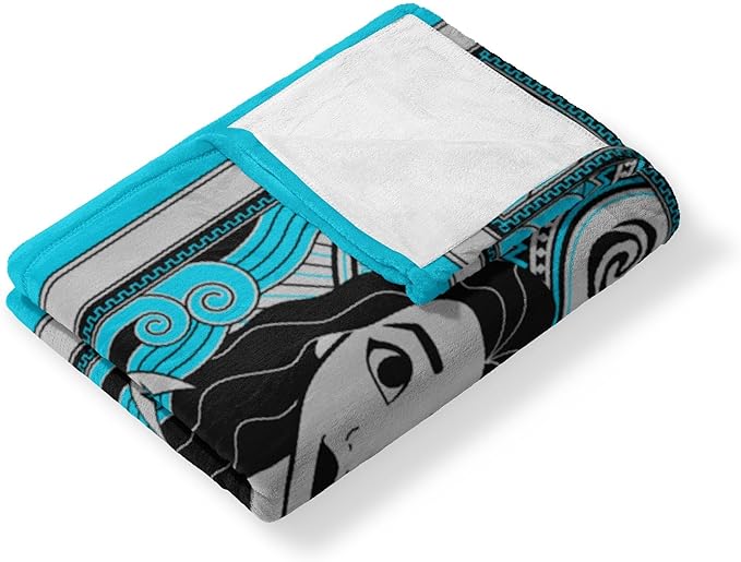 Northwest Disney 100 Silk Touch Throw Blanket, 60" x 80", Art Deco Moana