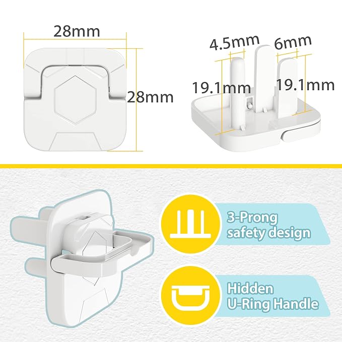 4our Kiddies Baby-Proof Outlet Covers - Child Safety Electric Plug Protectors to Prevent Power Shock (32 Pack)