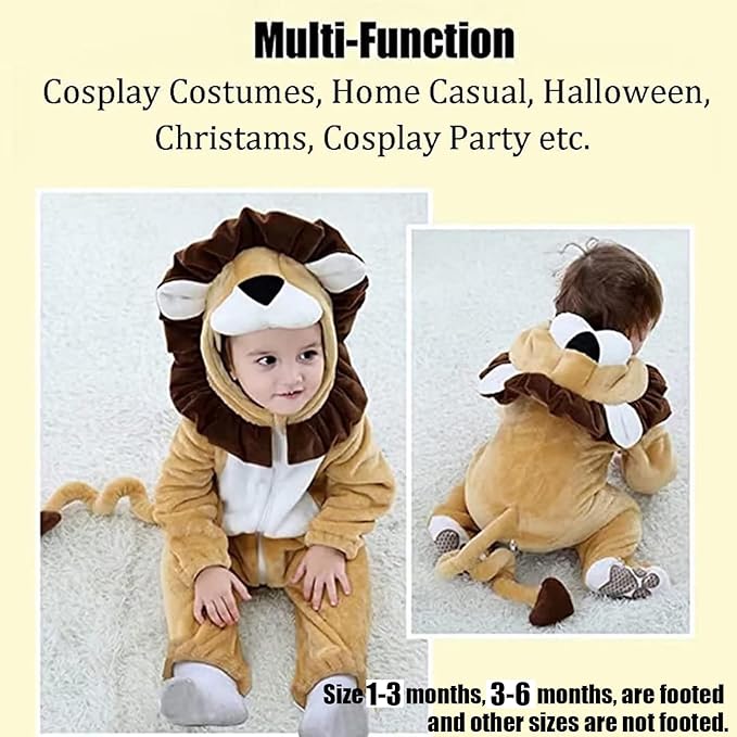 Baby Animal Costumes Unisex Toddler Outfit Halloween Dress Up Romper