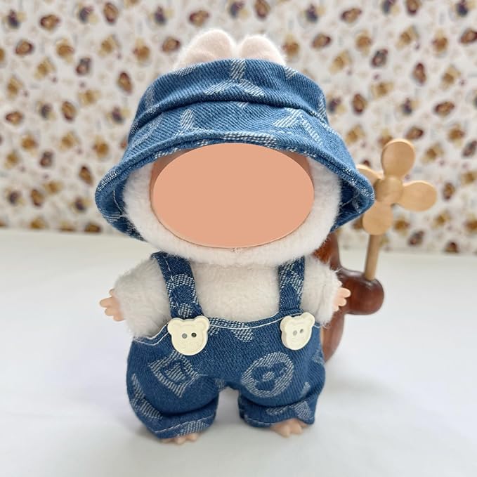 Doll Clothes,Hat and Overalls Set for 17cm Accessories Suit,for Luxury Accessories Stylish Exquisite Unique Designer Clothing