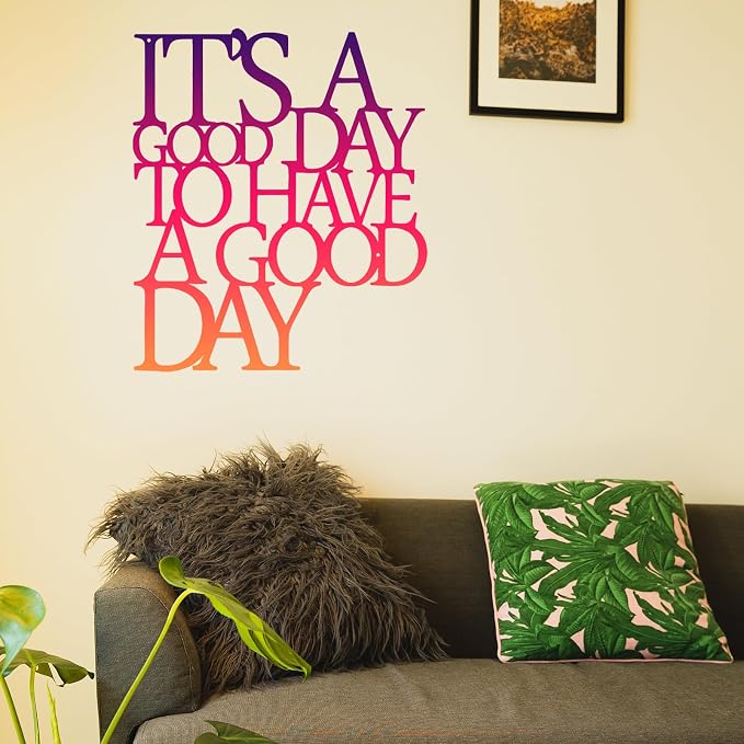 Benziso Motivational Metal Wall Art Inspirational Wall Decor Positive Quotes Wall Decor for Office Living Room Encouragement Gifts (color-2)