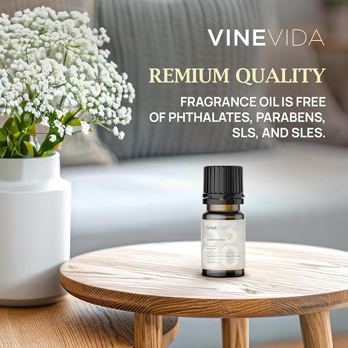 VINEVIDA [Set of 8] Laundry Scents for Candle Making, Made in USA Candle Fragrance Oil, Soap Making Essential Oils, Diffuser Oil Scents