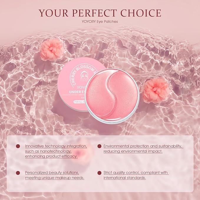 Under Eye Patches Masks - for Fine Lines with Collagen and Hyaluronic Acid, Dark Circles,Eye bags,and Fade Wrinkles, puffiness Smoothing Skin Care Treatment for Women and Men, (60 Pcs) Pink
