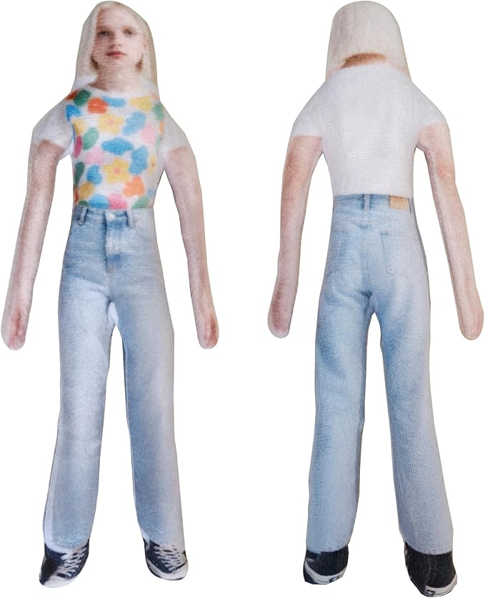 HAMEDA Photo Custom Wacky Poseable Doll - Flexible & Funny Figure with Frame, No-Seam Prank Novelty Gift