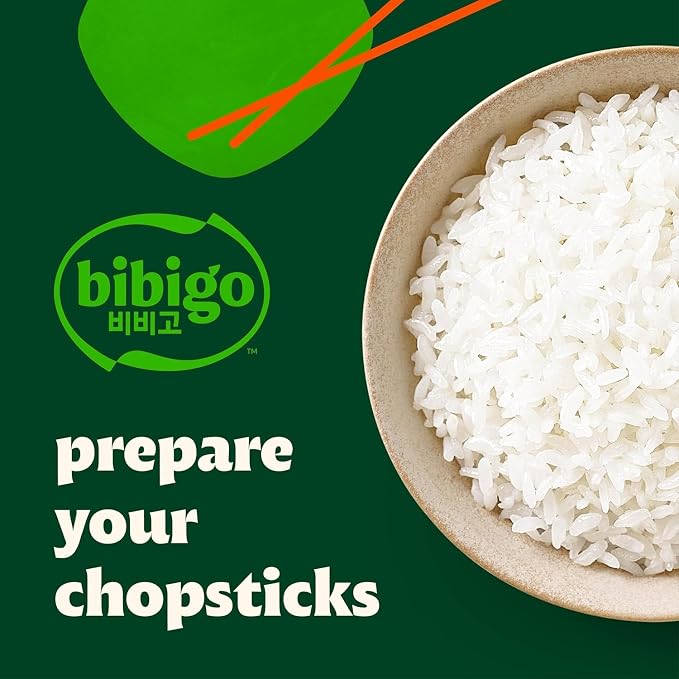Bibigo Korean Sticky White Rice, Microwavable, Zero Trans Fat, 7.4 Ounce (Pack of 3)