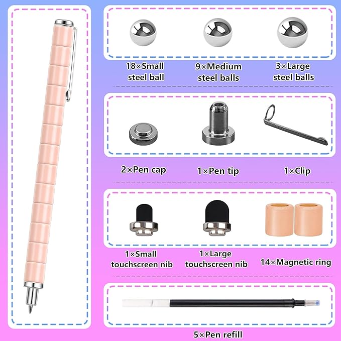 Fidget Pen Gifts for Teenage Girls - Christmas Stocking Stuffers for Teen Girls, Anniversary Valentines Day White Elephant Gifts Ideas,Cool Gadget Fidget Toys Unique Birthday Gifts Men Women Him Her
