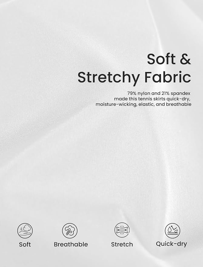 Womens Tennis Skirt Crossover High Waisted Skort with Pockets Shorts | Athletic Skirts for Golf Running Workout Pickleball, Aesthetic Activewear, Sporty Athleisure Style