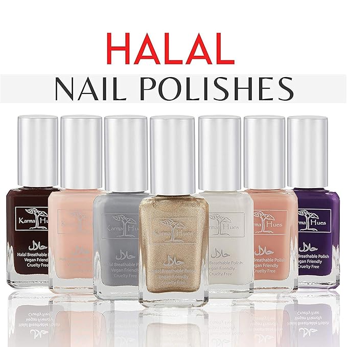 Karma Naturals Certified Halal Nail Polish - Breathable & Water Permeable, Wudu Friendly (Jazmin)