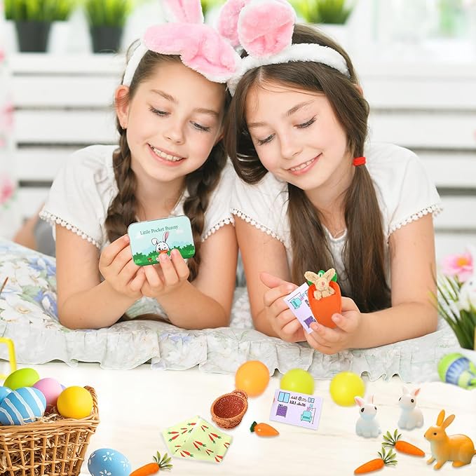 Little Pocket Bunny, Easter Basket Stuffer, Easter Gifts for Kids, DIY Pet Bunny Adoption, Easter Baskets
