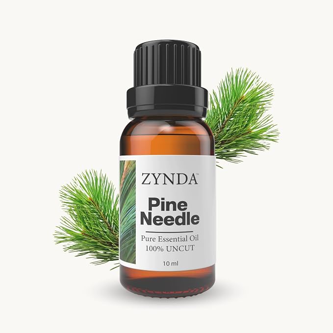 Pine Needle Essential Oil – 100% Pure & Natural Pine Oil | Refreshing Forest Aroma for Diffuser, Massage & Aromatherapy – Lab Tested Organic Essential Oils for Men & Home Use (10ml)