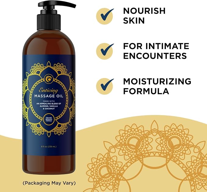 Massage Oils for Massage Therapy Bundle - Maple Holistics Massage Oil Kit with 16 Fl Oz Aromatherapy Lavender Massage Oil for Couples Plus Vanilla Scented Massage Oil Made with Pure Essential Oils