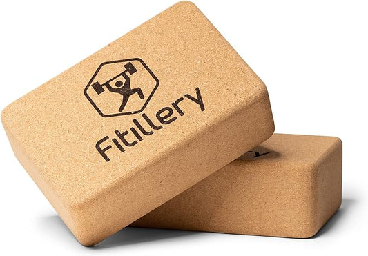 Yoga Block, Resilient Material, Easy to Grip, Comfortable Edges - 2 PACK