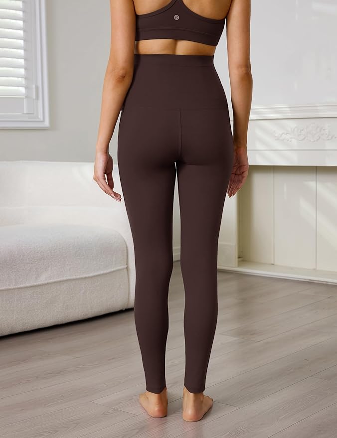 Buttergene 1 Pack Women's Maternity Leggings with Pockets Over The Belly Pregnancy Active Wear Workout Yoga Tights Pants