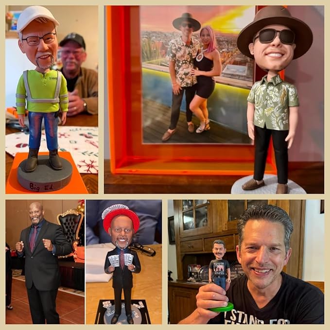 Custom Bobblehead, Custom Bobbleheads Personalized, Custom Personalized Unique Handmade Bobbleheads Figurine,Birthday Gifts, Action Figure Similar to You