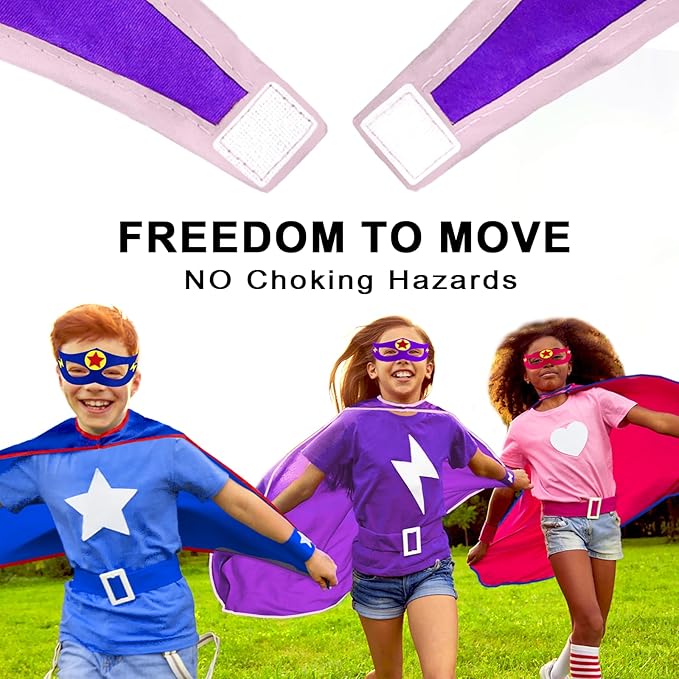 iROLEWIN Superhero-Capes for Kids Bulk 20 Pack Superhero Party Favors Toddler Dress-up Halloween Group Costumes Pretend Play