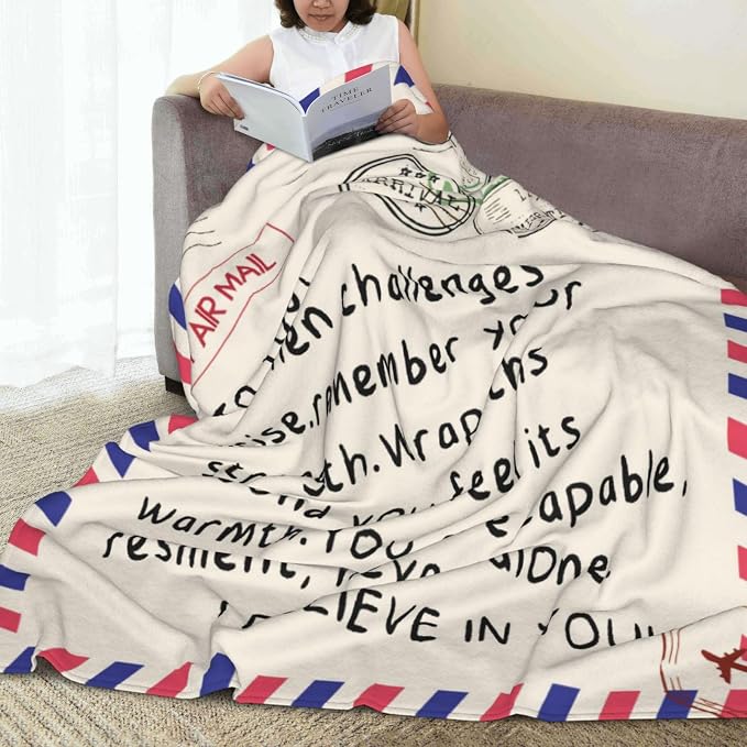 Blanket Gifts for Women Men - Get Well Blanket, Inspirational Blankets Gifts for Her Him, Super Soft Flannel Throw Blankets Gift for Mom Friend Sister Coworker（50'' x 60''）