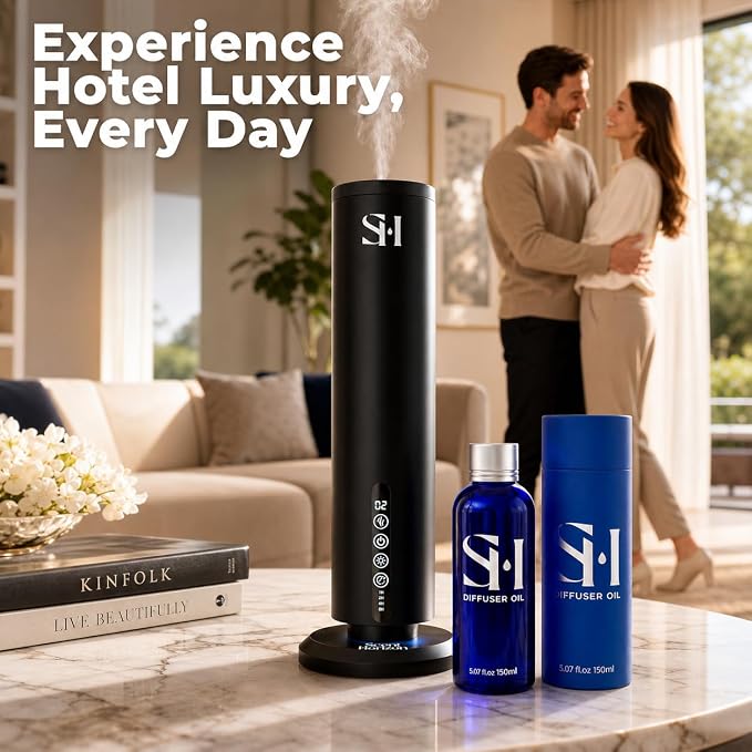 Lavender LR13 Hotel Scent Diffuser Oil | 5.07 Fl oz (150 ml) - Waterless Diffuser Oil Refill & Highly Concentrated Fragrance Oil, Diffuser Oil Scents Luxury, Hotel Oil Diffuser