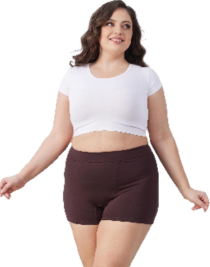 Goat Union Overnight Period Shorts for Women - 2" Absorbent Sleep Period Boyshorts Heavy Flow