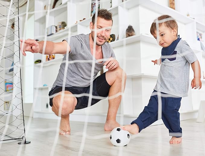 Botabee Mini Soft Kids - Soccer Balls for Toddlers & Babies - Perfect for Developing Motor Skills and Safe Play Indoors and Outdoors -Toddler Soccer Goal Toys & Baby Soccer Goals (Pack of 3)
