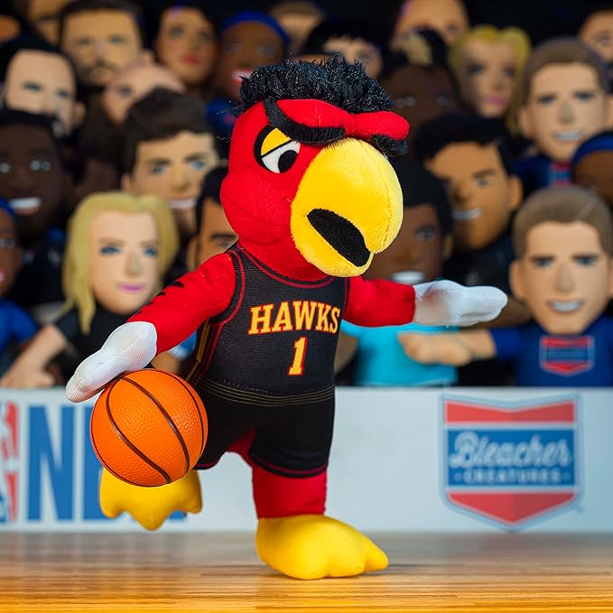 Bleacher Creatures Atlanta Hawks Harry The Hawk 10" Plush Figure- A Mascot for Play or Display