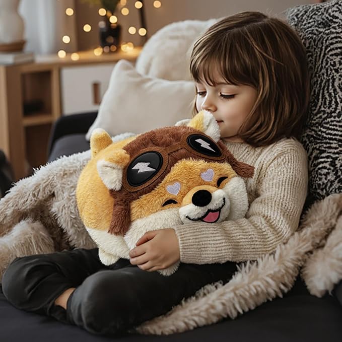 Mewaii Dog Plush, Cute Shiba Inu Plushies Pillow, Soft Puppy Stuffed Animal for Hugging, Anime Plushie Doll, Cute Stuff Toys Gift for Girls, Boys and Males (14 Inch)