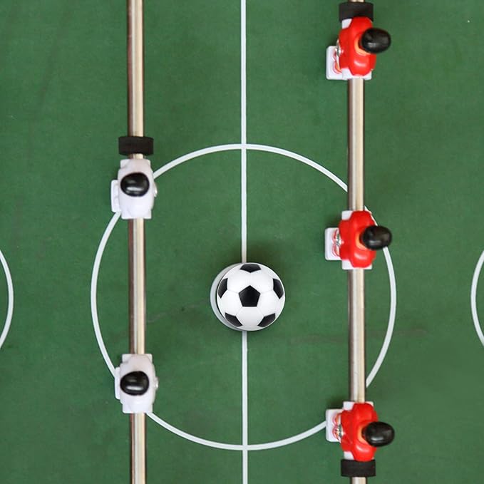 Coopay 12 Pieces 32mm Foosball Balls Table Multicolor Football Soccer Replacement Balls for Official Tabletop Game with a Black Drawstring Bag
