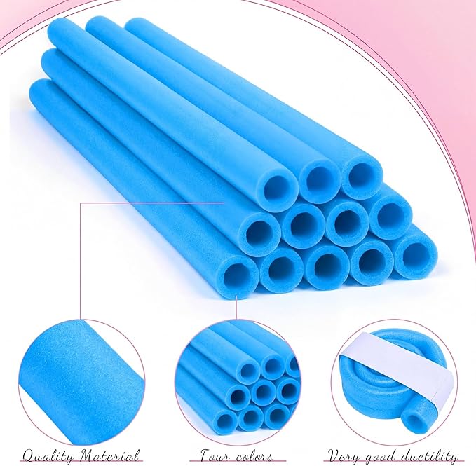 Gemscream 12 Pcs Trampoline Pole Foam Sleeve 35.4" Length 2026 Upgrade Materials Waterproof Trampoline Poles Cover Replacement for Outdoor Accessories