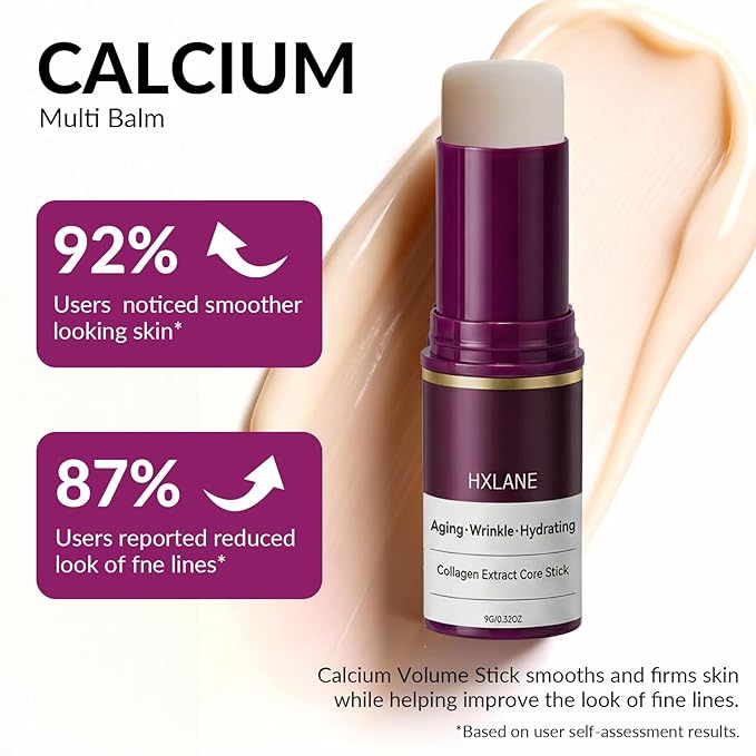 Calcium Multi Balm Stick for Wrinkles, Fine Lines & Firming – Hydrating Balm for Eyes, 2PCS（0.32 Oz）