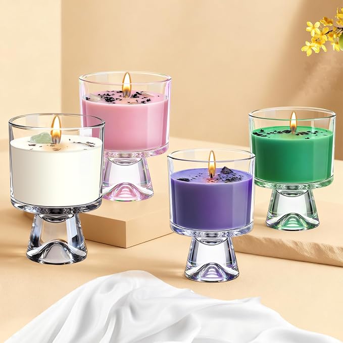 Gift for Mom, Natural Soy Candle, 48-Hour Long Burning Aromatherapy for Bedroom Bathroom Living Room Spa, Women Gifts Birthday Valentine House Warming Bridesmaid Gift (Bluebell Scented)