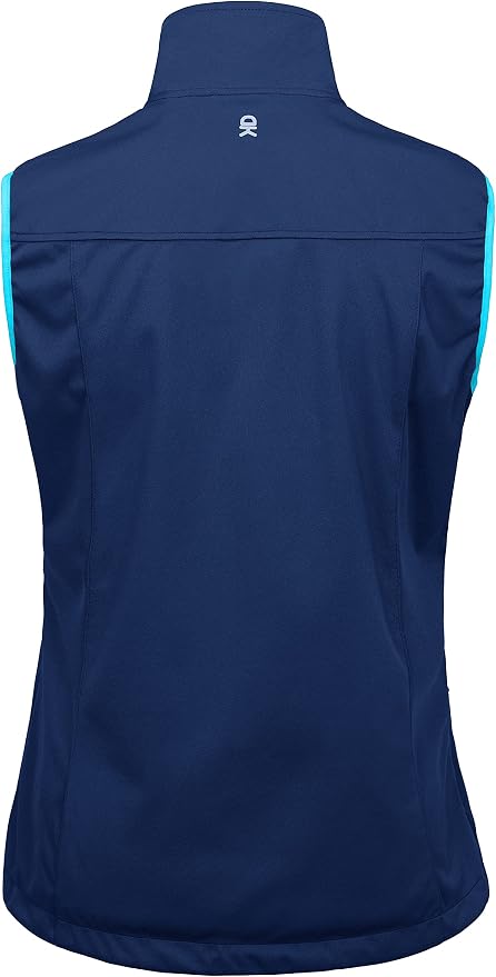 Little Donkey Andy Women's Lightweight Softshell Vest, Windproof Sleeveless Jacket for Running Hiking Travel