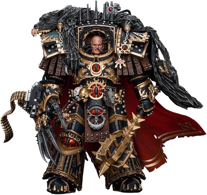 JOYTOY Warhammer The Horus Heresy 30k 1/18 Action Figure Sons of Horus Warmaster Horus Primarch of The XVlth Legion Collection Model Birthday Gifts