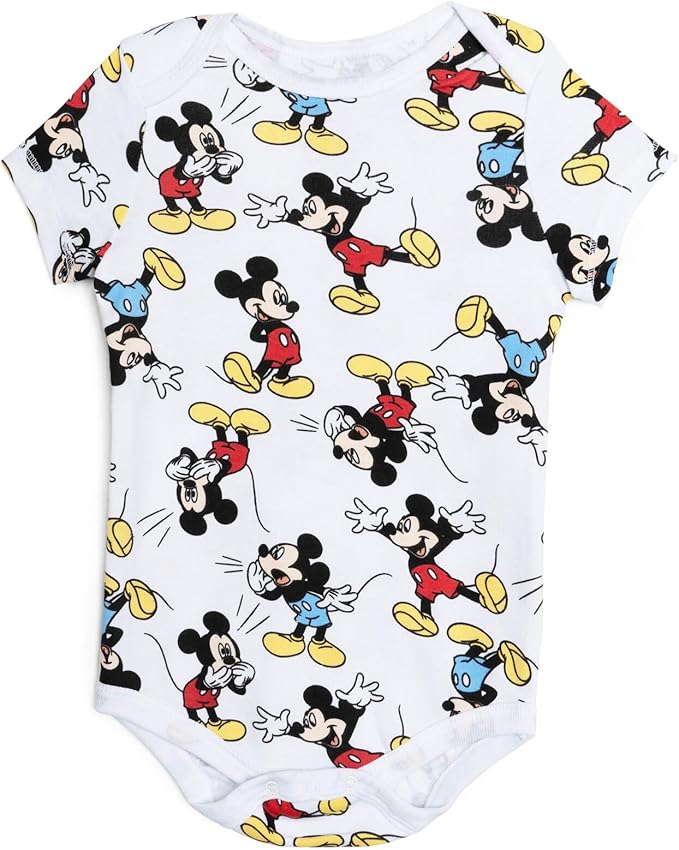 Disney Baby 5 Pack Bodysuits Newborn to Infant Sizes (Newborn - 24 Months)