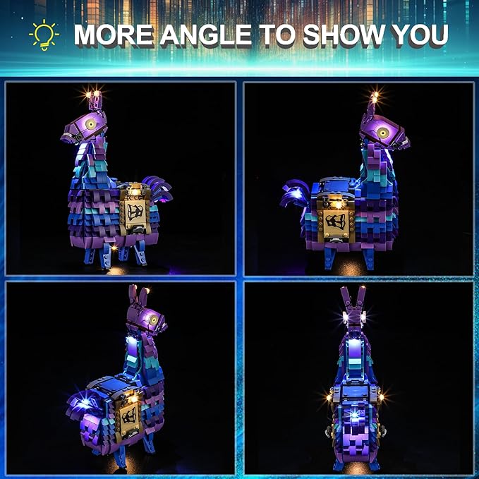 LED Light Kit for Lego 77071 Fortnite Supply Llama,Compatible with Lego 77071 Building Blocks Model(Not Include Blocks Set)