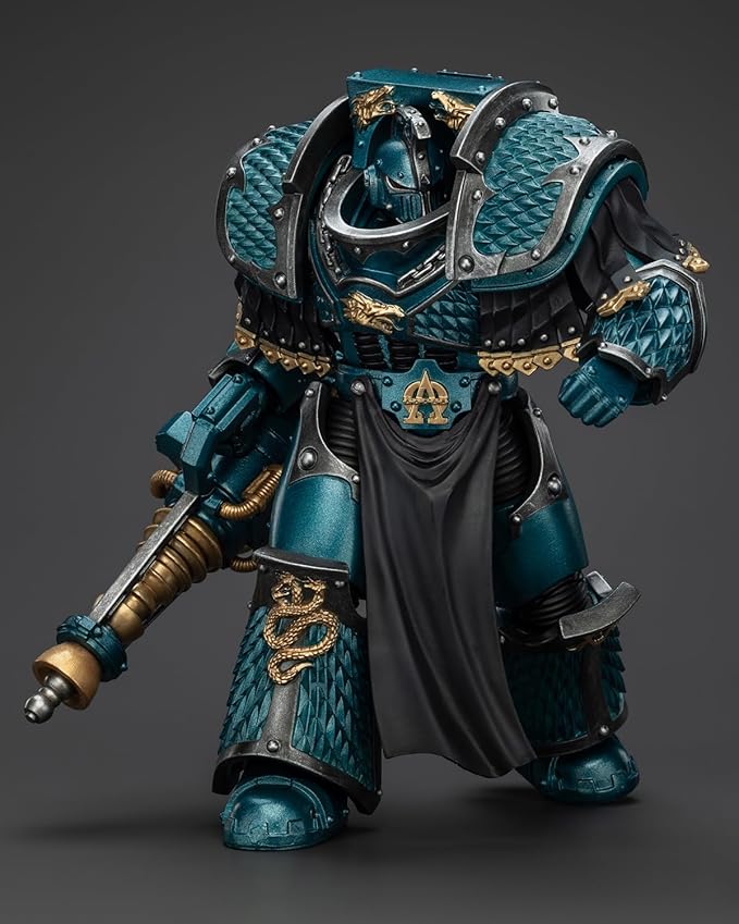 JoyToy 40K Genuine License 1:18 Action Figure, Alpha Legion Lernaean Terminator with Conversion Beam Cannon, 4.96 inch Collectible Action Figures Sets