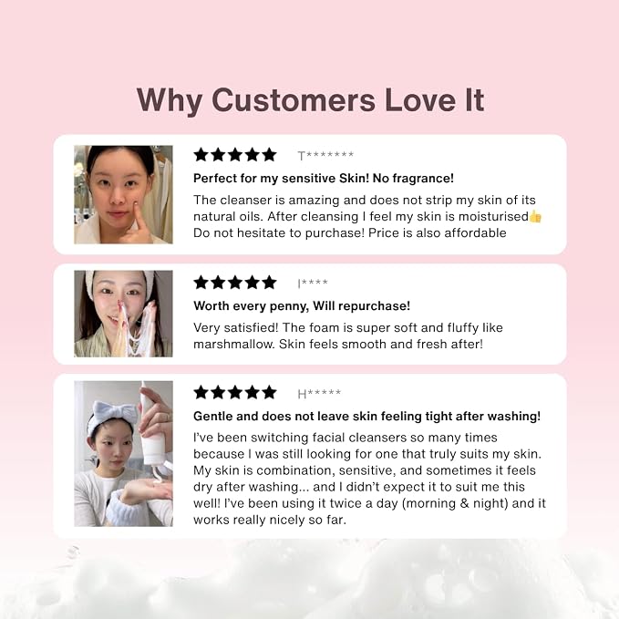 Rice Marshmallow Cleansing Foam with Soft Cloud Foam, Hydrating Finish, No-Stripping | Low pH, Gentle Everyday Use | Rice, Hyaluronic Acid | Korean Skincare (120mL, 4.06 fl oz)