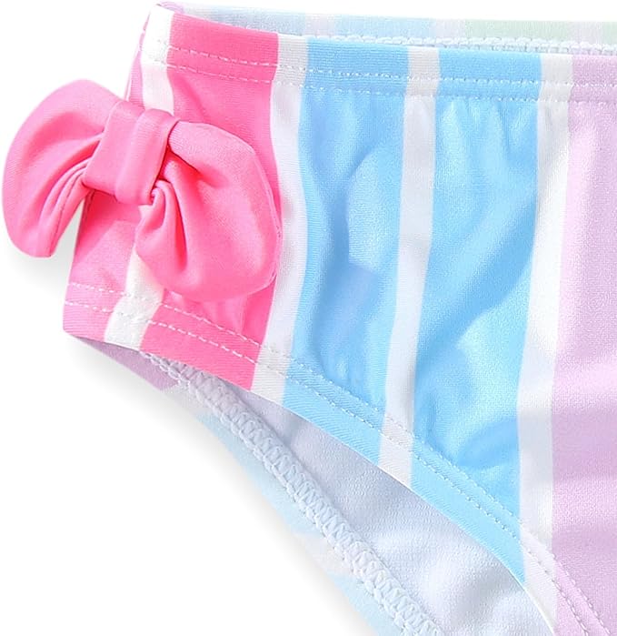 Paw Patrol Nickelodeon Skye Girls UPF 50+ Bathing Suit Tankini and Bikini Bottom Swimsuit Set for Toddler and Big Kids