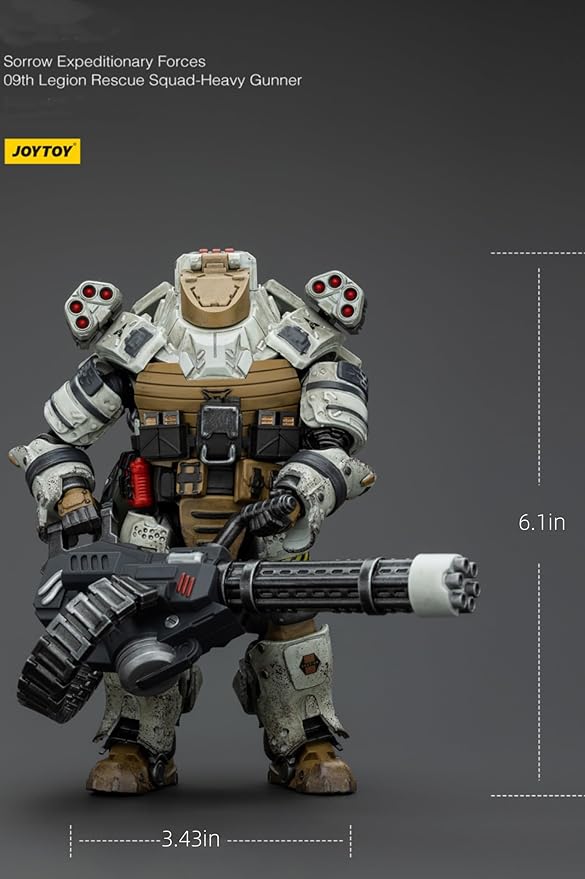 JoyToy 1/18 Scale Action Figures Mecha Sorrow Expeditionary Forces 09th Legion Rescue Squad-Heavy Gunner