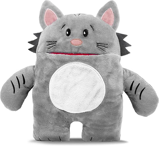 The Tooth Brigade Tooth Fairy Pillow | Stuffed Plush with Large Pocket Mouth for Lost Teeth, Treasures, Prizes - Fun and Interactive Plush, Perfect Kids, Boys, & Girls Gift (Gizmo Cat)