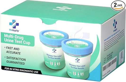 2 Pack 12-Panel Instant At Home Urine Test Kits | Multi-Panel Urine Screening Testing Kit