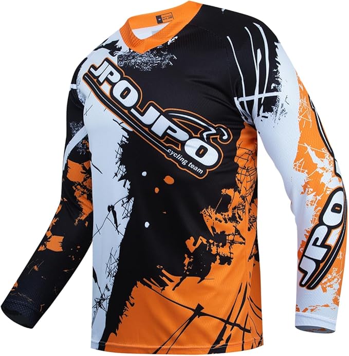 Dirt Bike Jersey for Youth, Kids Mountain Bicycle Shirt Long Sleeve Children Downhill Jerseys for Motorcycle Motocross