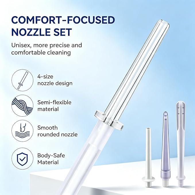 Enema Kit, Coffee Enema Coffee Organic Kit, Electric Enemas for Colon Cleanse for Women Men, Adjustable 100 Water Pressure & 13 Replaceable Nozzles (Elegant White)