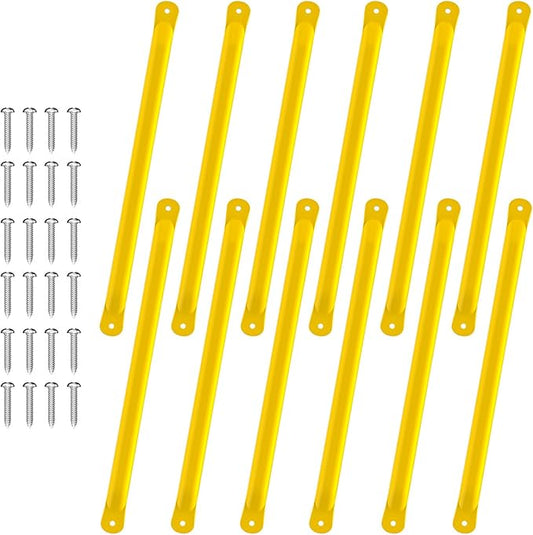 21 Inch Monkey Bars Kit Playground Monkey Bar Ladder Rungs for Backyard Indoor Outdoor Metal Monkey Bars Swing Set Playset Accessories (12 Pcs, Yellow)