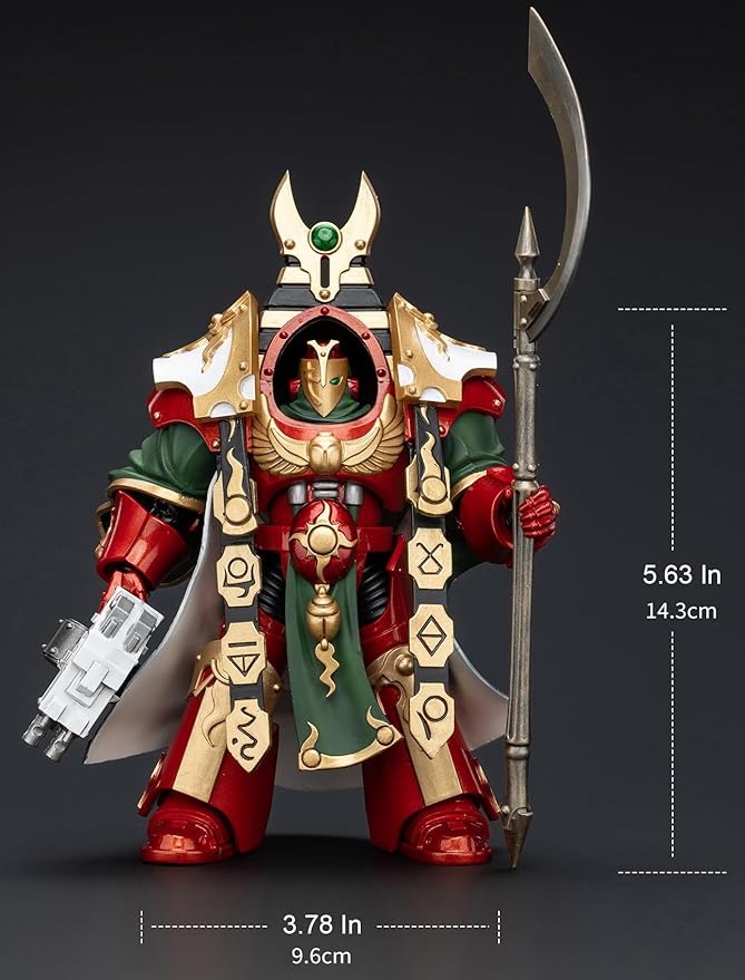 JOYTOY Warhammer 40K 1/18 Action Figures, Thousand sons Legion Praetor in Cataphractii Terminator Armour Castor for Collectors & Decor, Ideal Gift for Birthdays, Character Figure -JT5765