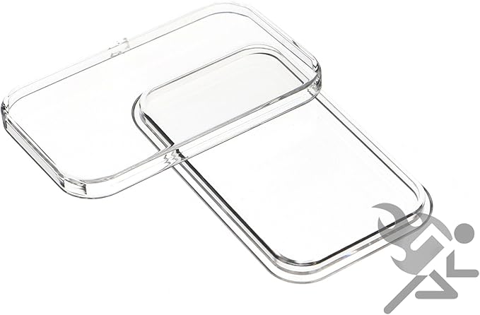 Premium Air-Tite Brand Direct Fit Silver 1oz "Bar" Coin Holder Storage Capsule (Qty 25)