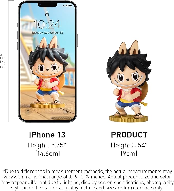 POP MART The Monsters × One Piece Series Figures Blind Box Figures, Random Design Action Figures Collectible Toys Home Decorations, Holiday Birthday Gifts for Girls and Boys, Single Box