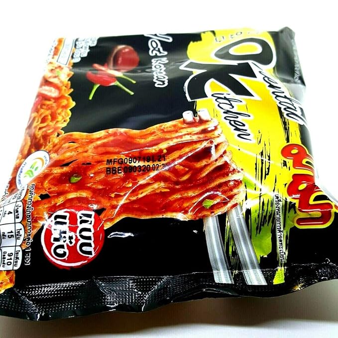 Oriental Kitchen Hot Korean (Dried) Flavour Quick Cook Thai-MAMA Big Pack Instant Noodles Rice Soup (Pack of 3)