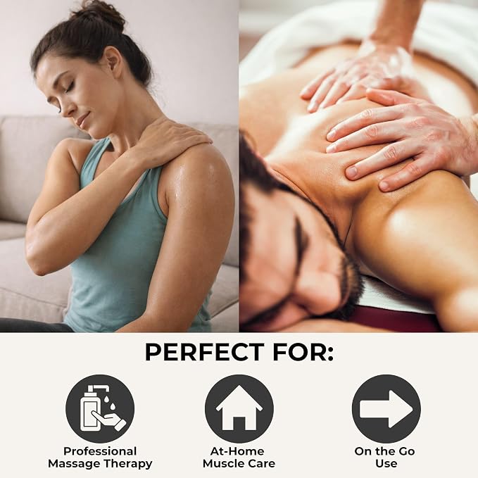 Prossage Heat Warming Relief Massage Oil for Therapuetic Massages, Deep Tissue Massages, and Aromatherapy, Topical Reliever, 8 Ounce Bottle